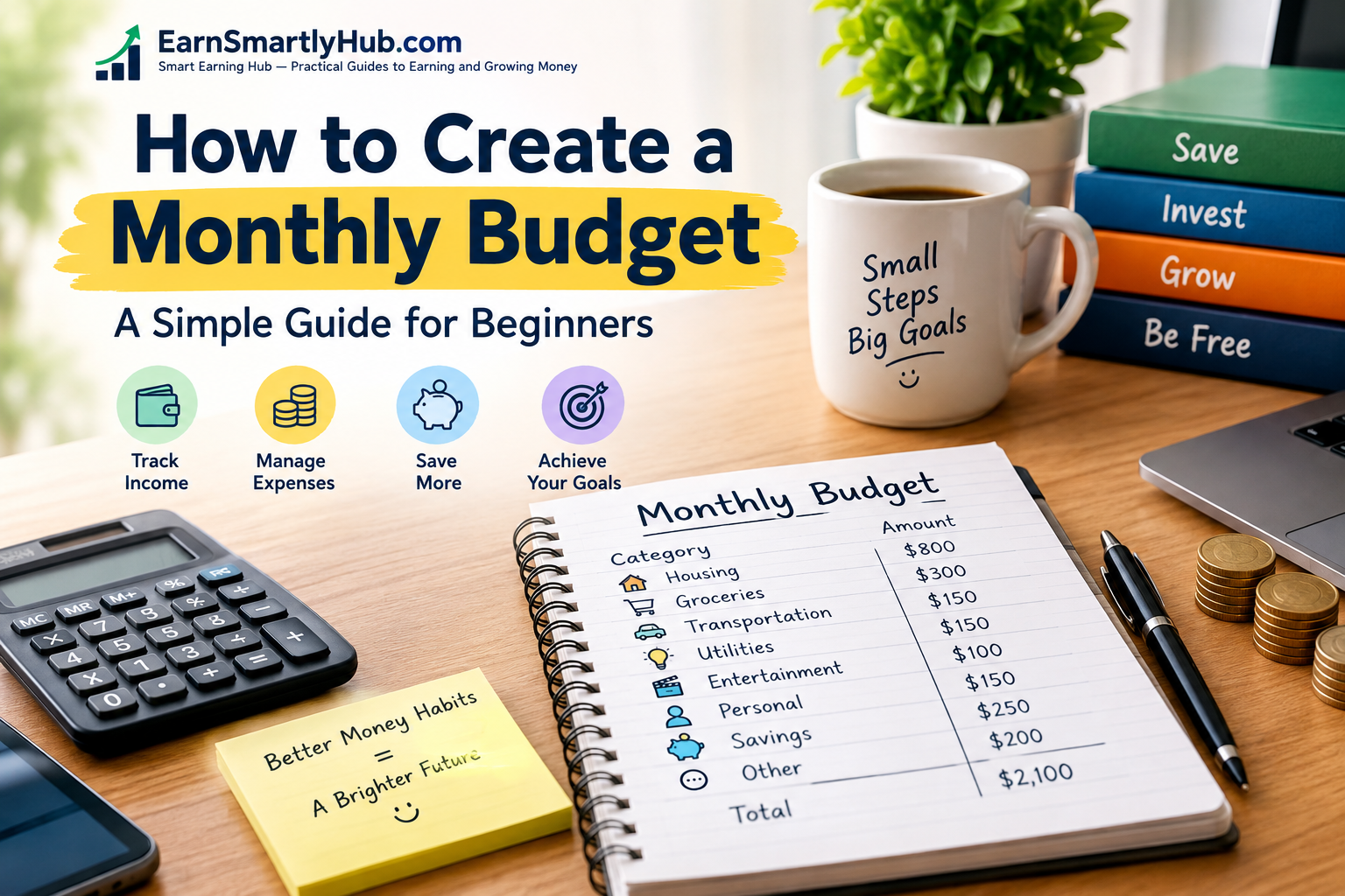 How to Create a Monthly Budget: A Simple Guide for Beginners
